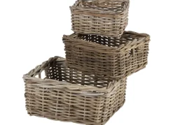 Weidenkorb-Set Bali 3-Teilig Rechteckig