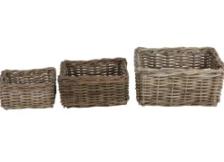 Weidenkorb-Set Bali 3-Teilig Rechteckig