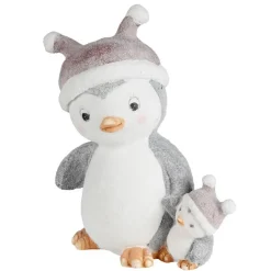 Weihnachtliches Pinguinpaar Aus Magnesia 40Cm