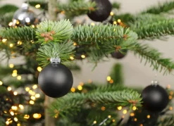 Weihnachtsbaumkugeln Aus Kunststoff 6Cm 36Er-Set Schwarz