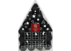 Weihnachtsbaumkugeln Aus Kunststoff 6Cm 36Er-Set Schwarz