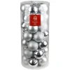 Weihnachtsbaumkugeln Aus Kunststoff 8Cm 35Er-Set Silber