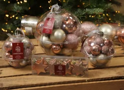 Weihnachtsbaumkugel-Set 30-Teilig Rose/Perlmutt