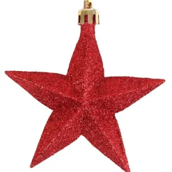 Weihnachtsbaumschmuck-Set 87-Teilig Aus Kunststoff Rot/Gold