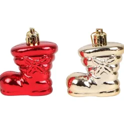Weihnachtsbaumschmuck-Set 87-Teilig Aus Kunststoff Rot/Gold