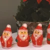 Weihnachtsmanner-Lichterkette Aus Acryl Mit Timer 40 Leds Warmweis