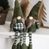 Weihnachtswichtel Kantenhocker Mit Led-Nase 13X40X20Cm