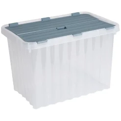 Wellenbox Mit Klappdeckel 17 Liter Pastell/Schwarz