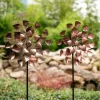 Windmuhle Herzen Aus Metall 30X76-106X15Cm Rose