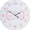 Xxl-Wanduhr 55Cm Herzen Und Pfeil Weis