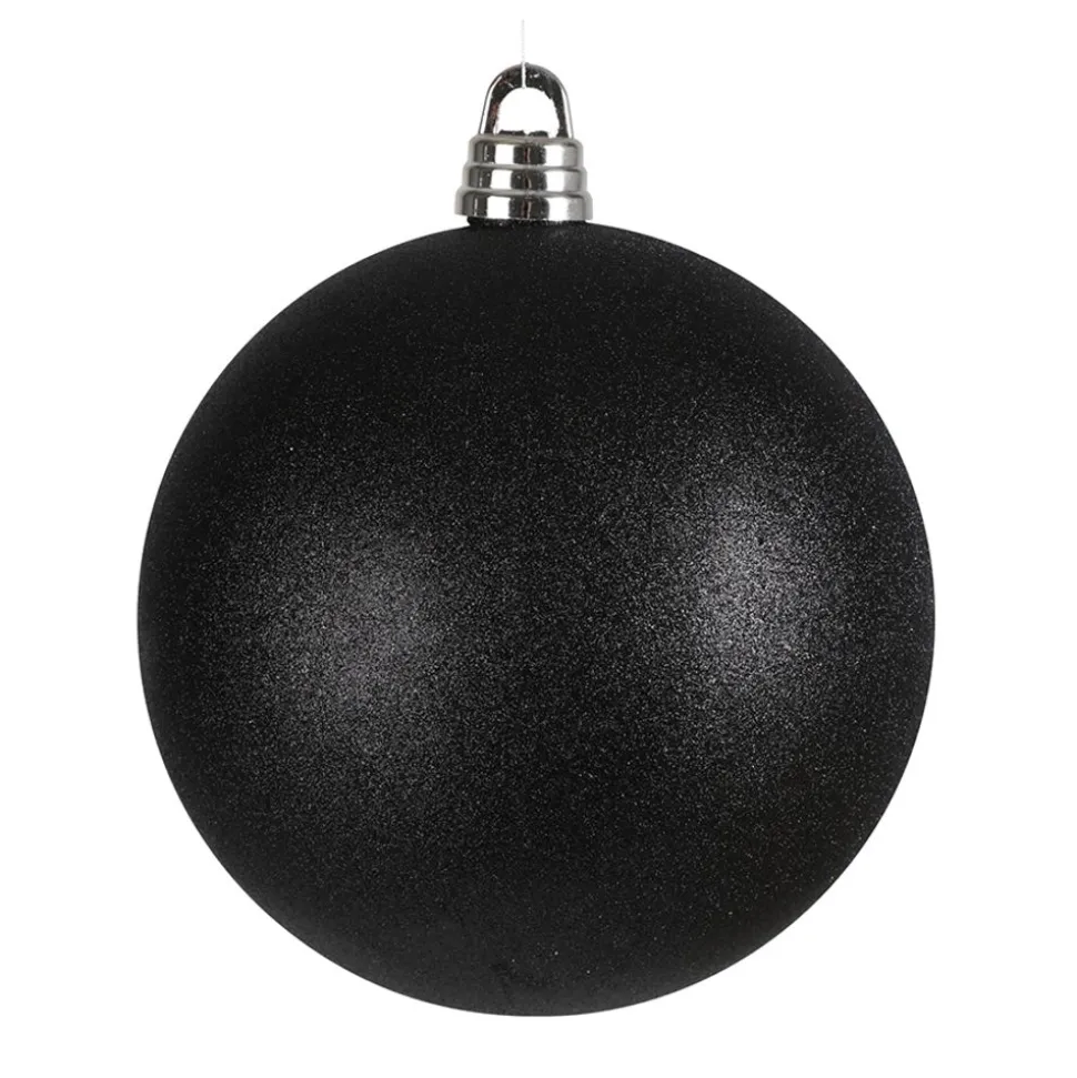 Xxl-Weihnachtskugel 30Cm Schwarz Mit Glitter